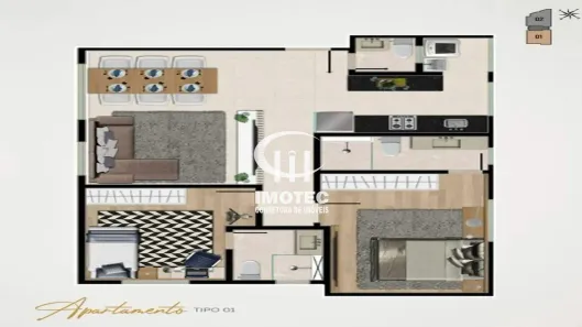 Apartamento com 2 Quartos à venda, 71m² no Vila Paris, Belo Horizonte