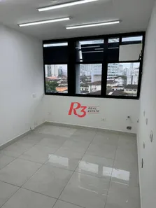 Sala Comercial para alugar, 134m² no Gonzaga, Santos