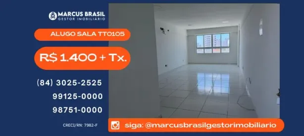 Sala Comercial para alugar, 31m² no Lagoa Nova, Natal