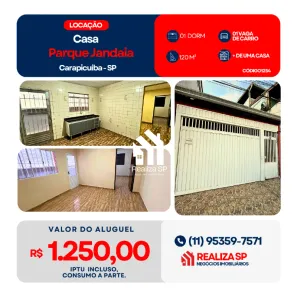 Casa com 1 Quarto para alugar, 120m² no Parque Jandaia, Carapicuíba