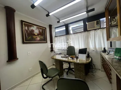 Sala Comercial para alugar, 167m² no Gonzaga, Santos