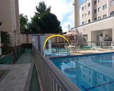 Apartamento com 2 Quartos para alugar, 58m² no Caji, Lauro de Freitas