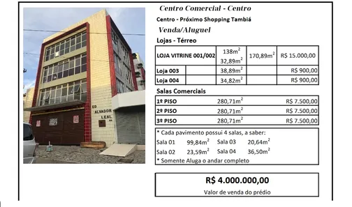 Ponto Comercial com 16 Quartos à venda, 680m² no Centro, João Pessoa