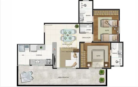 Apartamento com 2 Quartos à venda, 73m² no Cruzeiro, Belo Horizonte