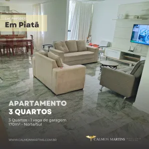 Apartamento com 3 Quartos à venda, 170m² no Piatã, Salvador