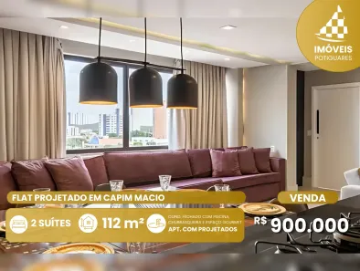 Flat com 2 Quartos à venda, 112m² no Capim Macio, Natal