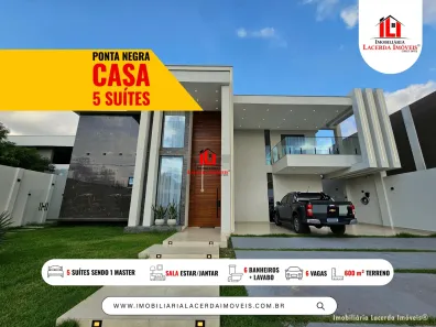 Casa de Condomínio com 5 Quartos à venda, 495m² no Ponta Negra, Manaus