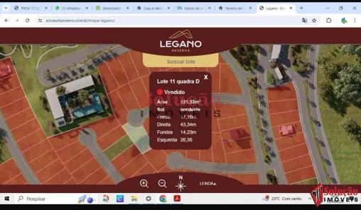 Lote/Terreno à venda, 522m² no , Nova Santa Rita
