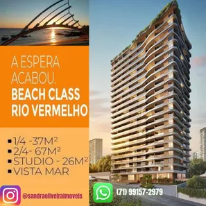 Apartamento com 1 Quarto à venda, 37m² no Federação, Salvador