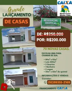 Casa com 2 Quartos à venda, 8979m² no , Iranduba