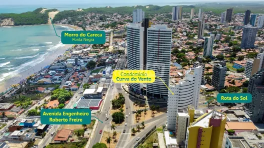 Cobertura com 2 Quartos para alugar, 10m² no Ponta Negra, Natal