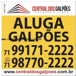 Galpão/Depósito/Armazém para alugar, 500m² no Pirajá, Salvador