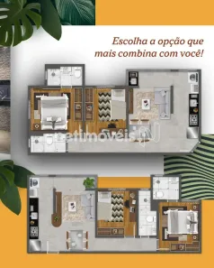 Apartamento com 2 Quartos à venda, 54m² no Dom Joaquim, Belo Horizonte