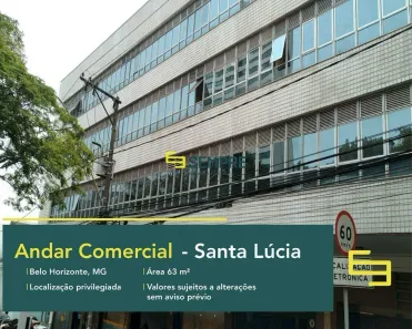 Sala Comercial à venda, 28m² no Santa Lúcia, Belo Horizonte