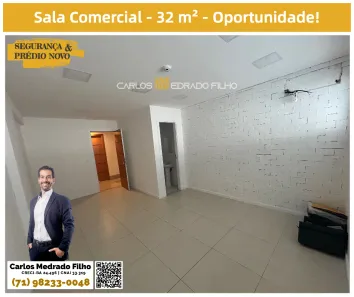 Sala Comercial para alugar, 32m² no Rio Vermelho, Salvador
