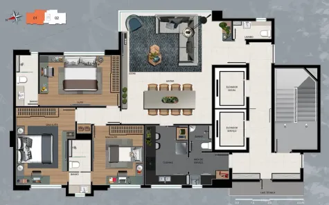 Apartamento com 3 Quartos à venda, 118m² no Savassi, Belo Horizonte