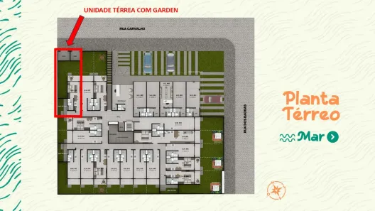 Flat com 1 Quarto à venda, 38m² no Porto de Galinhas, Ipojuca