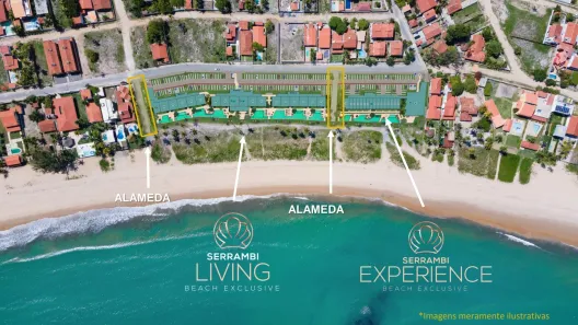 Flat com 1 Quarto à venda, 37m² no Ponta de Serrambi, Ipojuca