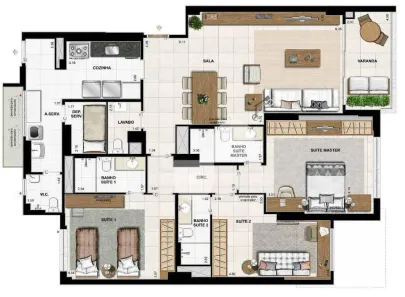 Apartamento com 4 Quartos à venda, 149m² no Flamengo, Rio de Janeiro