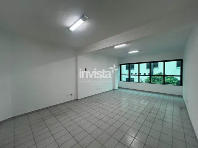 Sala Comercial com 1 Quarto para alugar, 45m² no Macuco, Santos