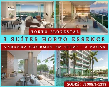 Apartamento com 3 Quartos à venda, 133m² no Horto Florestal, Salvador