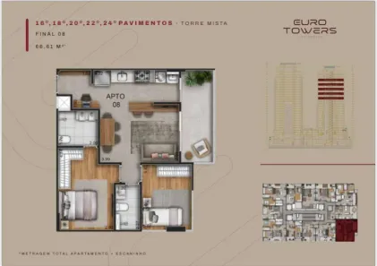 Apartamento com 2 Quartos à venda, 67m² no Park Lozandes, Goiânia