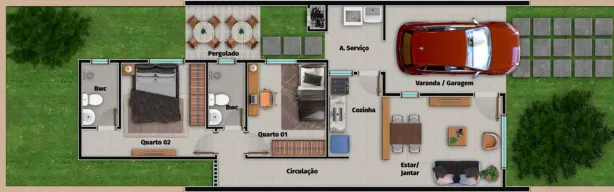 Casa de Condomínio com 3 Quartos à venda, 83m² no Pajuçara, Natal