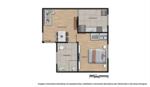 Apartamento com 1 Quarto à venda, 43m² no Jardim Alvorada, Nova Iguaçu