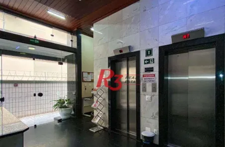 Sala Comercial para alugar, 113m² no Gonzaga, Santos