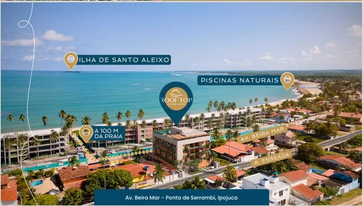Apartamento com 1 Quarto à venda, 21m² no Maracaipe, Ipojuca