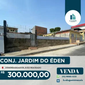 Lote/Terreno com 1 Quarto à venda, 450m² no Alvorada, Manaus