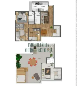 Cobertura com 2 Quartos à venda, 120m² no Caiçara-Adelaide, Belo Horizonte