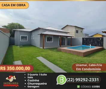 Casa de Condomínio com 3 Quartos à venda, 99m² no Unamar (Tamoios), Cabo Frio