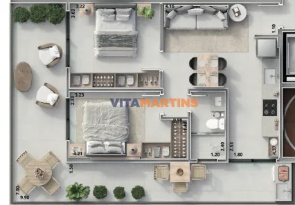 Apartamento com 2 Quartos para alugar, 72m² no Braga, Cabo Frio