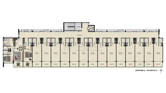 Apartamento com 1 Quarto à venda, 32m² no Ponta de Serrambi, Ipojuca