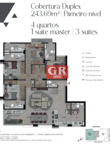 Cobertura com 4 Quartos à venda, 236m² no Santo Agostinho, Belo Horizonte
