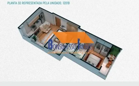 Apartamento com 2 Quartos à venda, 53m² no Caiçaras, Belo Horizonte