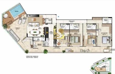 Cobertura com 4 Quartos para venda ou aluguel, 240m² no Charitas, Niterói