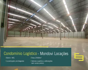 Galpão/Depósito/Armazém para alugar, 2568m² no Santo Antônio, Betim