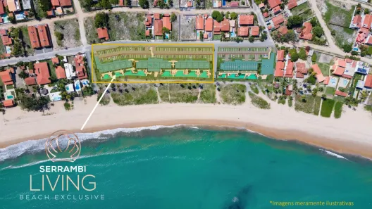 Flat com 1 Quarto à venda, 37m² no Ponta de Serrambi, Ipojuca