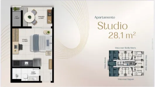 Apartamento com 1 Quarto à venda, 40m² no Itapuã, Salvador