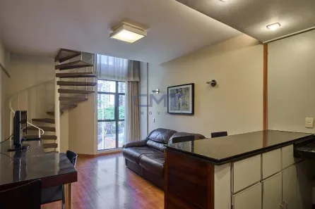 Flat com 1 Quarto para alugar, 47m² no Savassi, Belo Horizonte