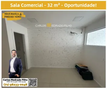 Sala Comercial para alugar, 32m² no Rio Vermelho, Salvador