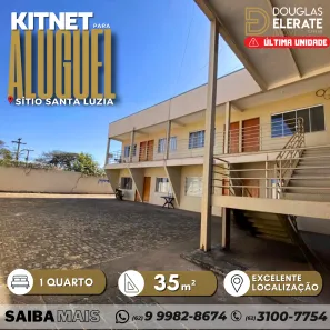 Kitnet com 1 Quarto para alugar, 35m² no Sítios Santa Luzia, Aparecida de Goiânia