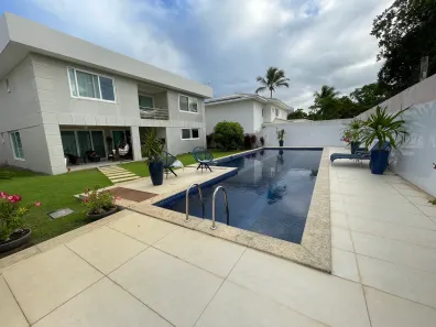 Casa de Condomínio com 5 Quartos para venda ou aluguel, 500m² no Busca Vida (Abrantes), Camaçari