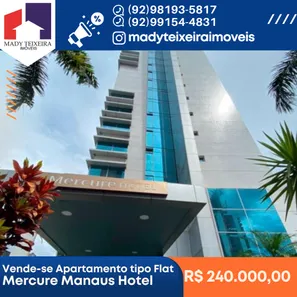Flat com 1 Quarto à venda, 32m² no Adrianópolis, Manaus