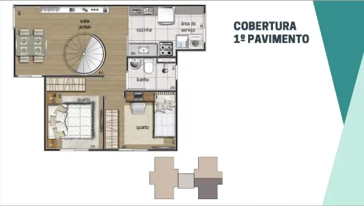 Apartamento com 2 Quartos à venda, 43m² no Diamante (Barreiro), Belo Horizonte