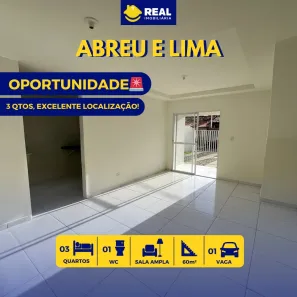 Casa de Condomínio com 3 Quartos à venda, 60m² no Centro, Abreu e Lima