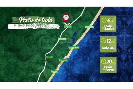 Lote/Terreno à venda, 180m² no , Mata de São João