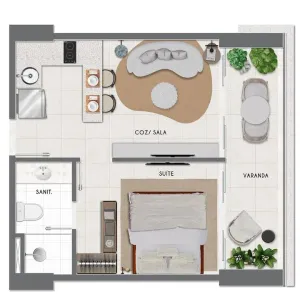 Apartamento com 1 Quarto à venda, 36m² no Barra, Salvador